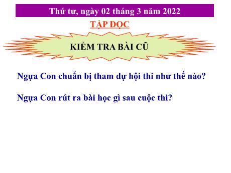 Bài giảng Tiếng Việt Khối 3 - Tập đọc: Cùng vui chơi - Năm học 2021-2022