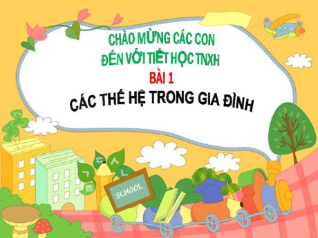 Bài giảng Tự nhiên xã hội Lớp 2 - Bài 1: Các thế hệ trong gia đình
