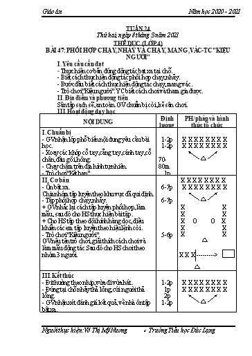 Giáo án Khối Tiểu học - Tuần 24 - Năm học 2020-2021 - Võ Thị Mỹ Nương