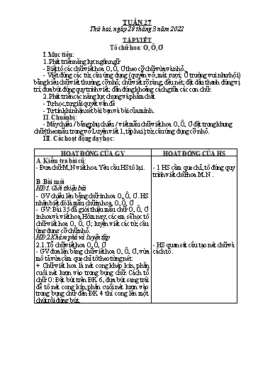Giáo án Lớp 1 - Tuần 27 - Năm học 2021-2022 - Nguyễn Thị Thanh Xuân