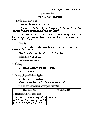 Giáo án Lớp 5 - Tuần 23 - Năm học 2021-2022