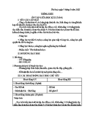 Giáo án Lớp 5 - Tuần 24 - Năm học 2021-2022