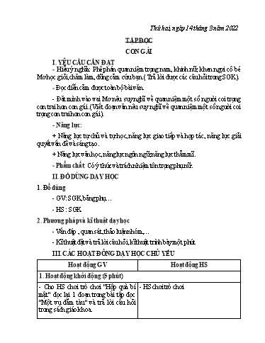 Giáo án Lớp 5 - Tuần 25 - Năm học 2021-2022